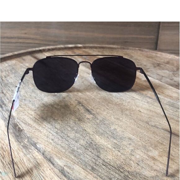 Tomas Maier Rubber Blinders Palm Tree Printed Mirrored Aviator Sunglasses $540 - Picture 7 of 12